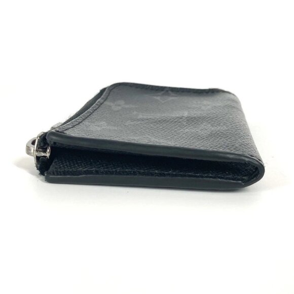 LOUIS VUITTON M63536 MonogramEclipse Portemone Jules Wallet Coin Case coin purse - Picture 2 of 11